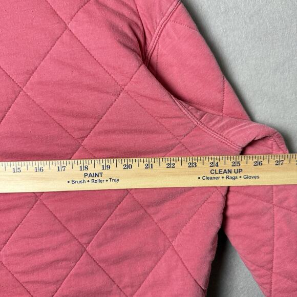 Maurices Coral/Pink Quilted Front Pockets Relaxed Fit 1/4 Zip Jacket Women’s XL - Picture 12 of 13